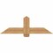 Ekena Millwork Eugene Smooth Timber Gable Bracket, Western Red Cedar, 48"W x 16"H x 1 1/2"D x 5 1/2"F, 8/12 Pitch GBW048X16X0206EUG00SWR - alternate 1